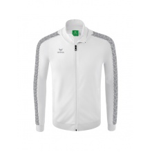 Erima Kurtka sportowa Essential Team Tracktop - wygodna, ściągacze, kieszenie boczne - biało/szara męska